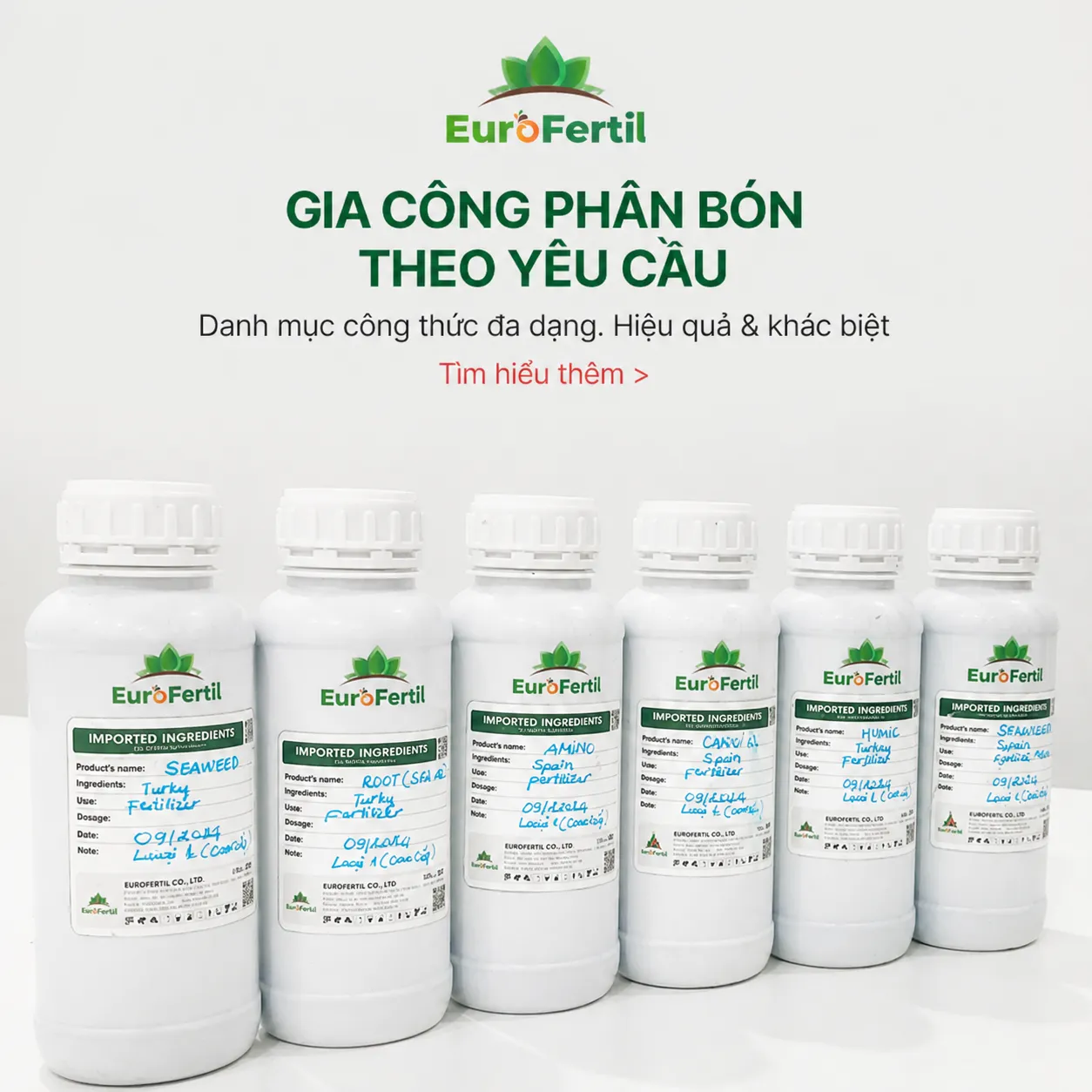 Gia công phân bón